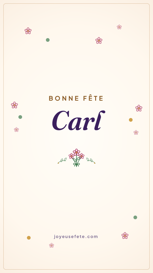 Image « Bonne fête Carl » au format story
