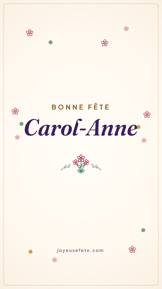 Image « Bonne fête Carol-Anne » au format story