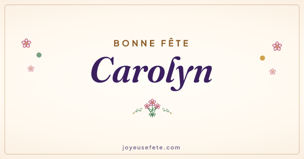 Image « Bonne fête Carolyn » au format large