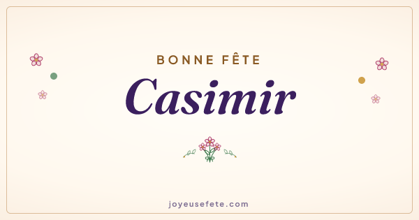 Image « Bonne fête Casimir » au format large