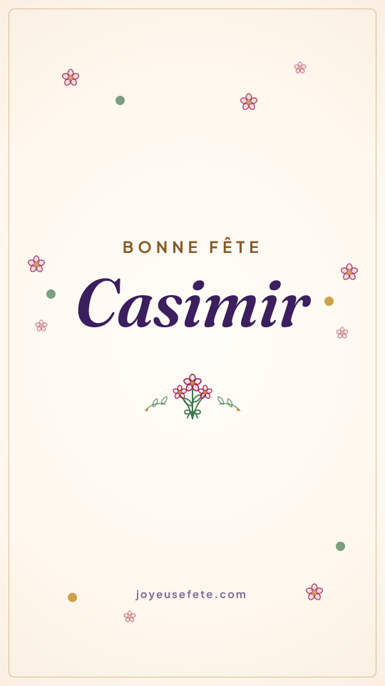 Image « Bonne fête Casimir » au format story