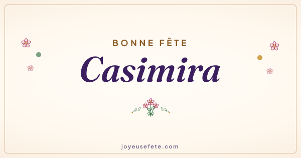 Image « Bonne fête Casimira » au format large