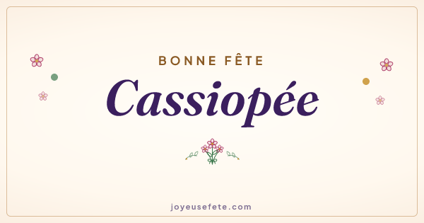 Image « Bonne fête Cassiopée » au format large