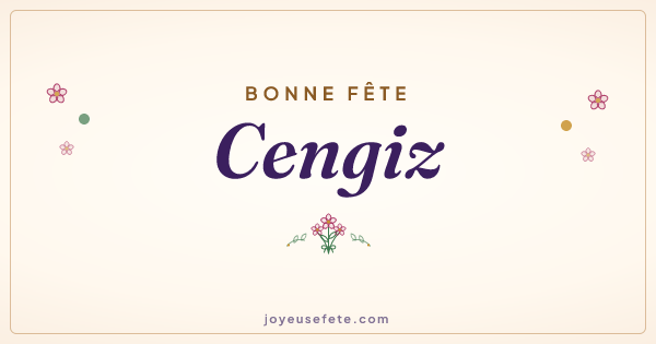 Image « Bonne fête Cengiz » au format large