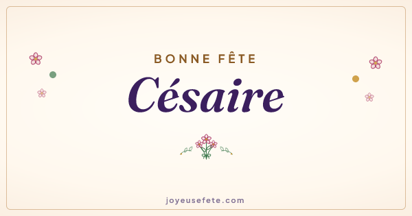 Image « Bonne fête Césaire » au format large