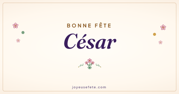 Image « Bonne fête César » au format large