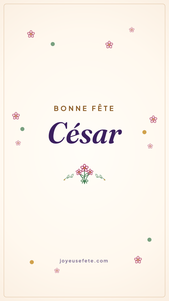 Image « Bonne fête César » au format story