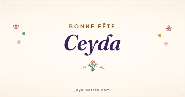 Image « Bonne fête Ceyda » au format large