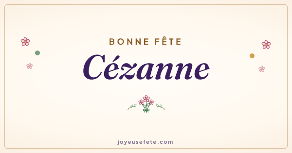 Image « Bonne fête Cézanne » au format large