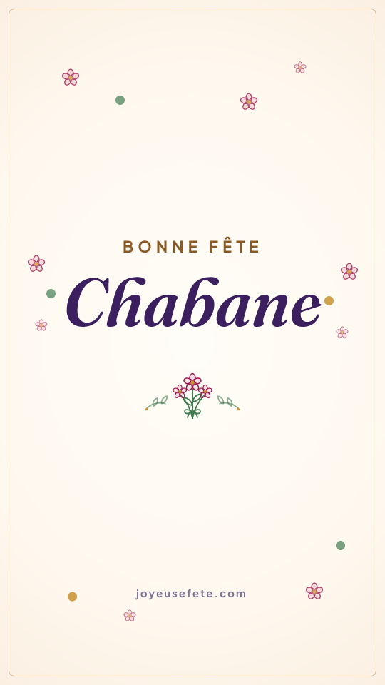 Image « Bonne fête Chabane » au format story