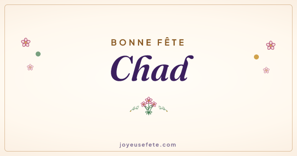Image « Bonne fête Chad » au format large