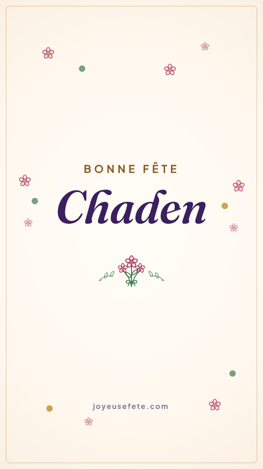 Image « Bonne fête Chaden » au format story