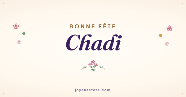 Image « Bonne fête Chadi » au format large