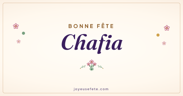 Image « Bonne fête Chafia » au format large