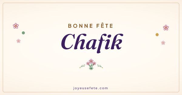 Image « Bonne fête Chafik » au format large