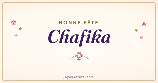 Image « Bonne fête Chafika » au format large