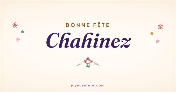 Image « Bonne fête Chahinez » au format large