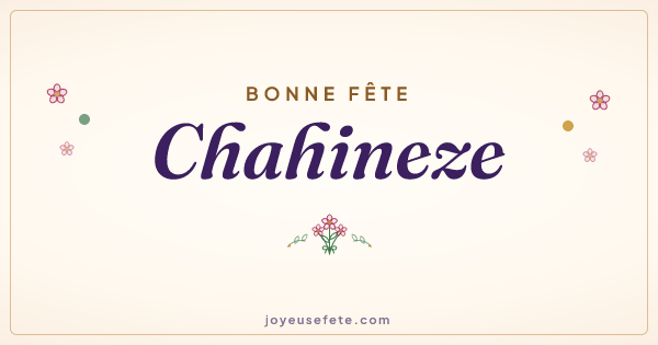 Image « Bonne fête Chahineze » au format large