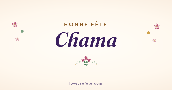 Image « Bonne fête Chama » au format large