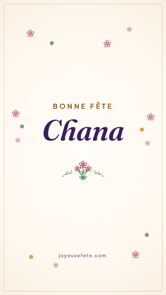 Image « Bonne fête Chana » au format story