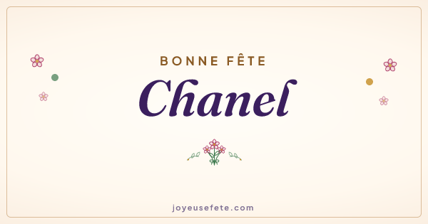 Image « Bonne fête Chanel » au format large