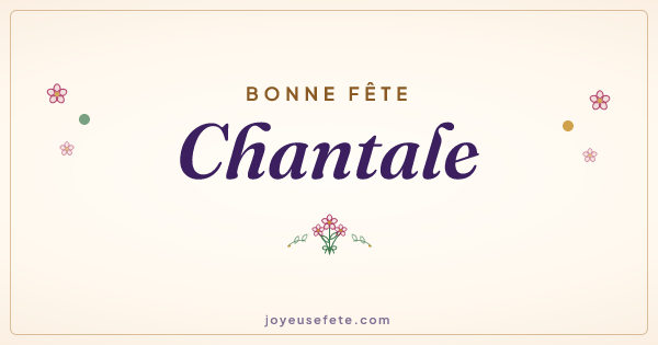 Image « Bonne fête Chantale » au format large