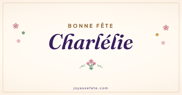 Image « Bonne fête Charlélie » au format large