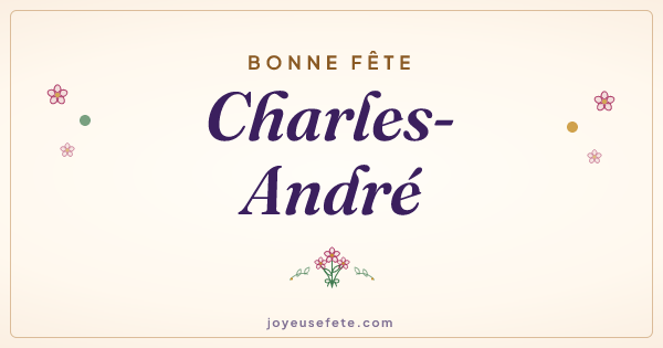 Image « Bonne fête Charles-André » au format large