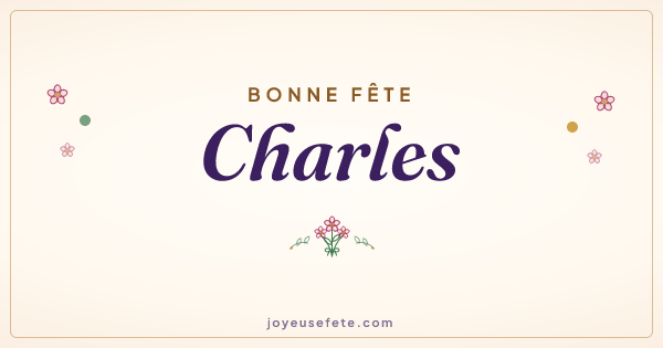 Image « Bonne fête Charles » au format large