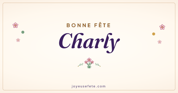 Image « Bonne fête Charly » au format large
