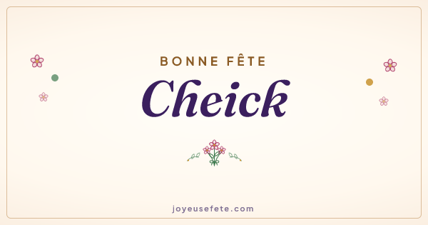 Image « Bonne fête Cheick » au format large