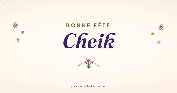 Image « Bonne fête Cheik » au format large