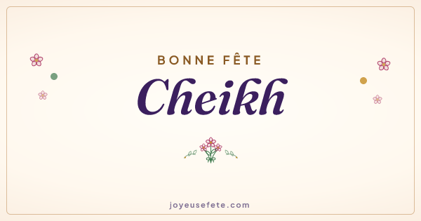 Image « Bonne fête Cheikh » au format large