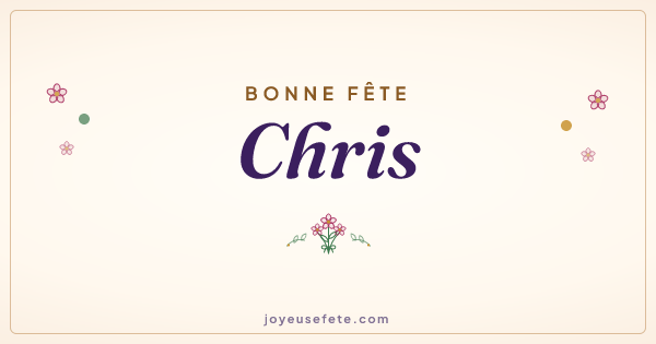 Image « Bonne fête Chris » au format large