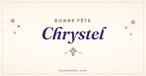 Image « Bonne fête Chrystel » au format large