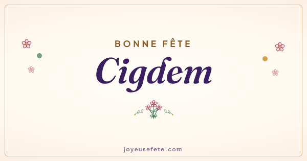 Image « Bonne fête Cigdem » au format large