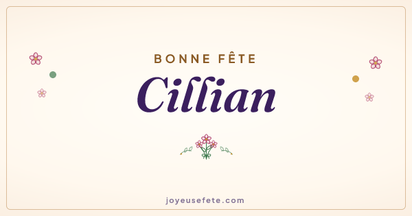 Image « Bonne fête Cillian » au format large