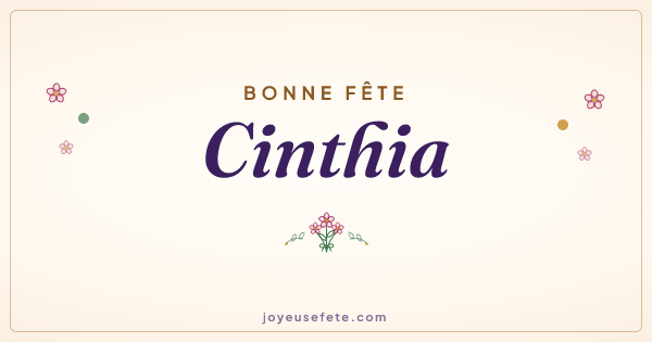 Image « Bonne fête Cinthia » au format large