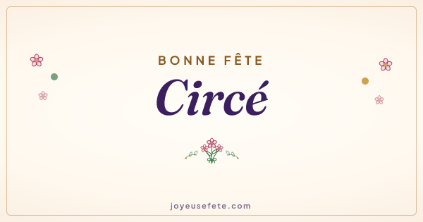 Image « Bonne fête Circé » au format large