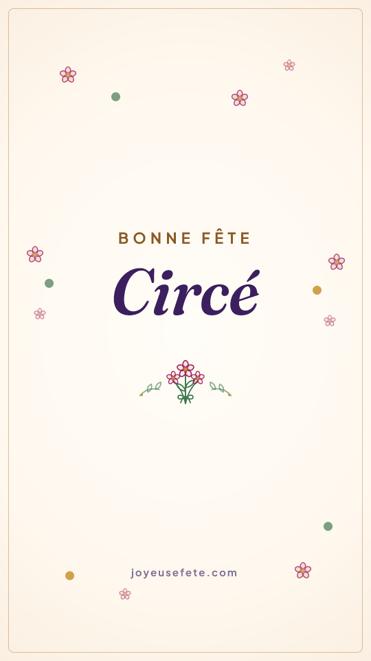 Image « Bonne fête Circé » au format story