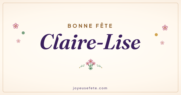 Image « Bonne fête Claire-Lise » au format large