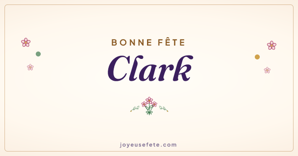 Image « Bonne fête Clark » au format large