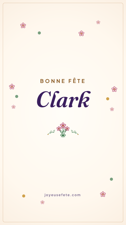 Image « Bonne fête Clark » au format story