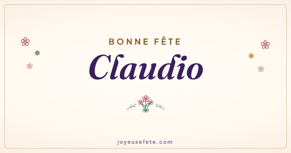 Image « Bonne fête Claudio » au format large