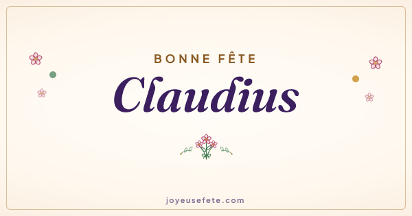 Image « Bonne fête Claudius » au format large