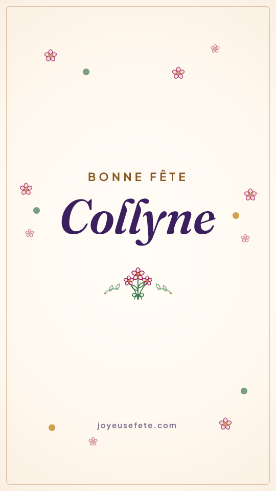 Image « Bonne fête Collyne » au format story