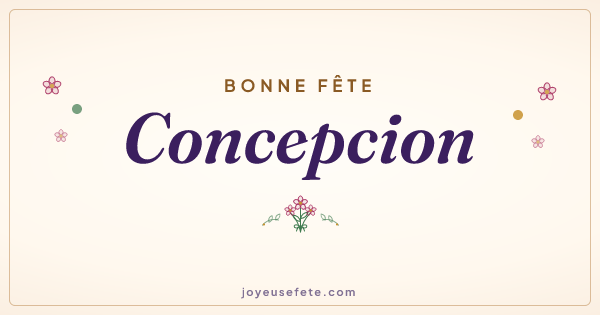 Image « Bonne fête Concepcion » au format large
