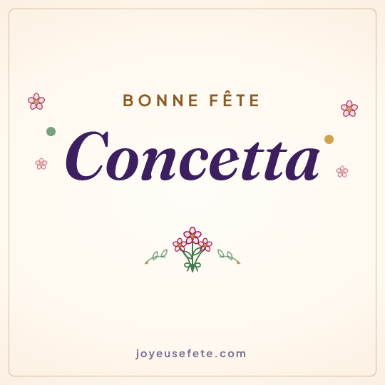 Image carrée « Bonne fête Concetta » pour WhatsApp