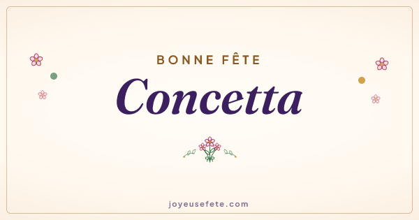 Image « Bonne fête Concetta » au format large