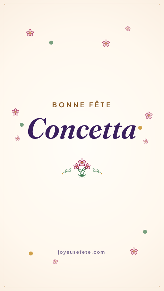 Image « Bonne fête Concetta » au format story